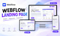 design and develop a responsive webflow landing page