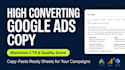 write high converting google ads copy and extensions