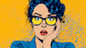 draw a retro pop art roy lichtenstein style