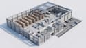 design warehouse layout, industrial facility and logistics space plan