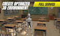 create optimized 3d environment assets for you indie game