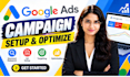 setup and manage google ads, PPC adwords campaigns