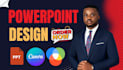 design powerpoint presentation, google slides, canva slide deck, and keynote ppt
