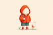 draw a cute and funny cartoon illustration
