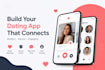 develop a dating mobile app like tinder for ios and android