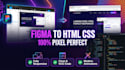 convert figma to responsive html css javascript with modern animations