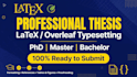 format thesis dissertation in latex overleaf and word