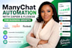 create manychat automation with zapier and flodesk integration
