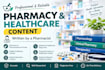 write pharmacy and healthcare content