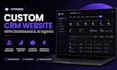 develop a custom website with CRM dashboard and ai agent integration