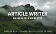 write SEO optimised articles on health and lifestyle