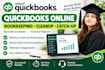 quickbooks online bookkeeping, cleanup and setup