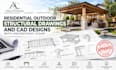 residential outdoor structural drawings and cad designs with engineering stamp