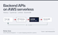 build your backend API and AWS serverless integrations in node js