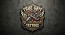 design a creative tattoo machine logo for your brand