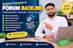build high quality forum backlinks for SEO