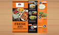 create editable restaurant menu, food menu  logo digital menu board