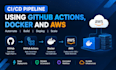 create ci cd pipeline using github actions, docker and AWS