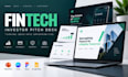 design fintech investor pitch deck and digital banking presentation