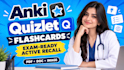 make anki and quizlet flashcards in 24 hrs