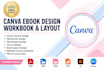 do canva ebook design workbook worksheet design canva book layout design