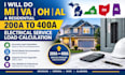 do mi VA oh al a residential 200a to 400a electrical service load calculation