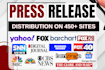 do press release writing and editing