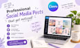 creative canva social media post and banner design