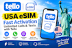 set up, activate and troubleshoot your tello esim
