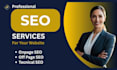 do SEO services with onpage, offpage, technical to  improve google ranking