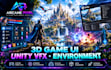 create 3d game UI UX, unity vfx and game environments