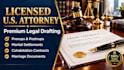 draft a legally sound US cohabitation agreement