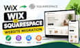 convert wix site to squarespace website professionally