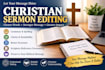 professionally edit and proofread your christian sermon