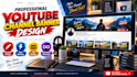 design professional youtube channel banner art