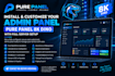 install and customize your adimn panel pure panel, 8k, dino, with server setup