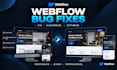 fix webflow bugs in your webflow website webflow expert bug fixes customization