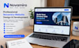 create a professional novamira website, landingpage