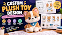 create custom plush toy design, stuffed animal and plushie