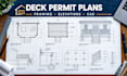 draw deck permit plans, framing plans and construction drawings