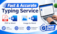 do fast and accurate copy typing  and handwritten