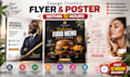 design creative eye catching flyer poster design fast within 12hrs