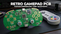 design custom retro gamepad pcb joystick game controller usb bluetooth mcu pcb