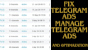fix decline telegram ads, fix and manage telegram ads gain 50k vip active users