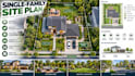 design single family site planning layouts residential development plans
