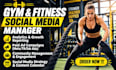 be your gym fitness coach SMM personal traine sport VA content creator marketing