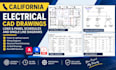 create california electrical cad drawings, load panel schedules, and sld