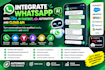 integrate whatsapp with CRM, ai chatbot, n8n automation and cloud API