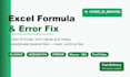 fix your excel formulas and spreadsheet errors