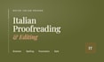 proofread and correct your italian text